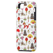 China-Symbol-Muster Case-Mate iPhone Hülle (Rückseite Links)