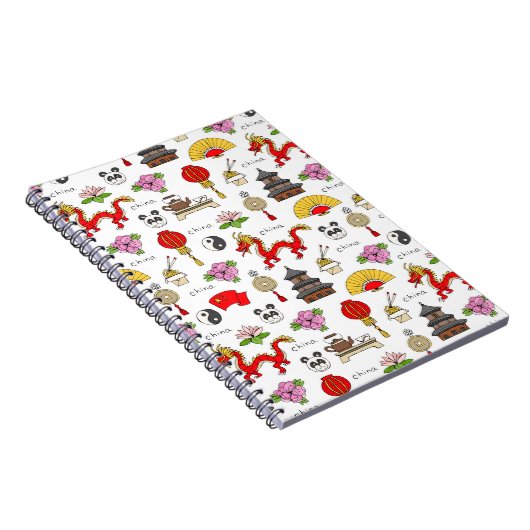 China-Symbol-Muster Notizblock (Rechte Seite)