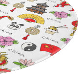China-Symbol-Muster Schneidebrett (Ecke)