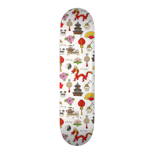 China-Symbol-Muster Skateboard