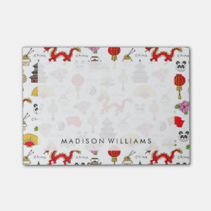 China-Symbolmuster Post-it Klebezettel