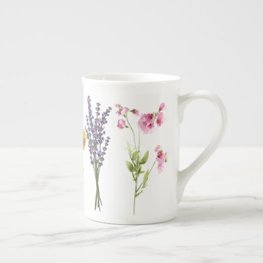 China Tasse der Knochen - Wildblumen (Rechts)