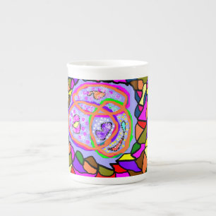 China-Tasse für Kunstgewerbe Porzellantasse