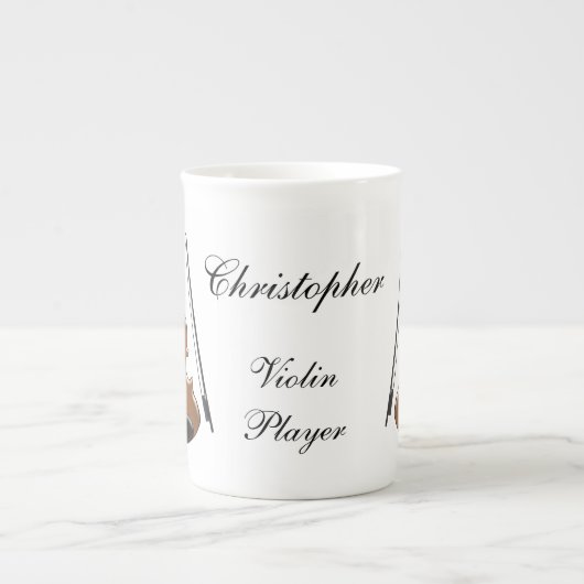 China-Tasse Geigendesign Porzellantasse (Vorderseite)