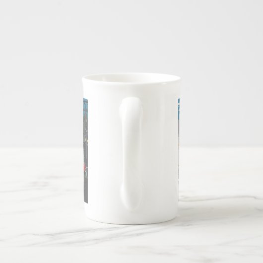 China Tasse Manchester UK Night Day Skyline (Rückseite)