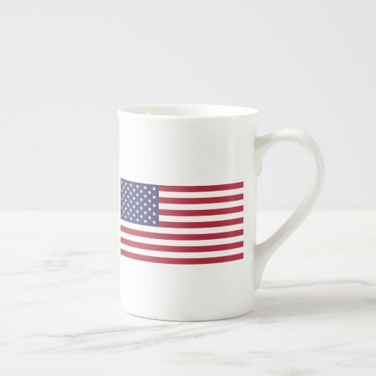 China-Tasse mit der Flagge der USA Porzellantasse (Rechts)