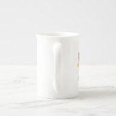 China-Tasse mit farbigem Logo Porzellantasse (Rückseite)