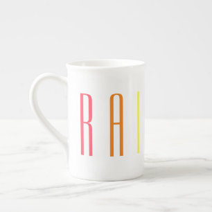 CHINA-Tasse RAINBOW Porzellantasse