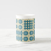 China-Tasse Welsh TapestPattern, Marine Porzellantasse (Vorderseite)