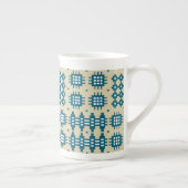 China-Tasse Welsh TapestPattern, Marine Porzellantasse (Rechts)