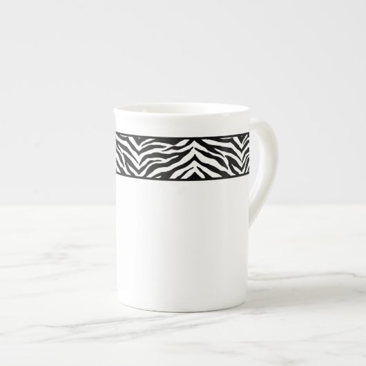 China-Tasse Zebra Print Porzellantasse (Vorderseite Rechts)