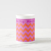 China Tasse zu Personalisieren, Magenta, Orange Ch (Vorderseite)