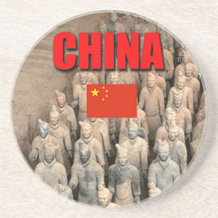 China Terracotta Army - Berufliches Foto Getränkeuntersetzer