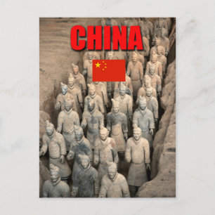 China Terracotta Army - Berufliches Foto Postkarte