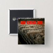 CHINA Terracotta Army Button (Vorne & Hinten)