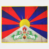 " China: TIBET Flagge ... " Fleecedecke (Vorderseite (Horizontal))