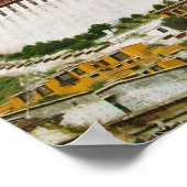 China, Tibet, Lhasa, tibetischer Mönch mit Potala Poster (Ecke)