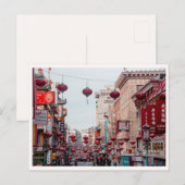 China Town San Francisco Laternen Straße Foto Postkarte (Vorne/Hinten)