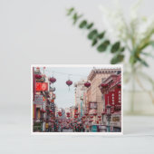 China Town San Francisco Laternen Straße Foto Postkarte (Stehend Vorderseite)