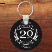 China Traditional wedding anniversary 20 years Schlüsselanhänger (Vorderseite)