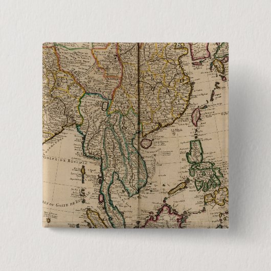 China und Indien Button (Vorderseite)