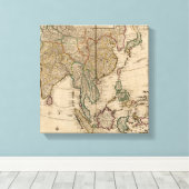 China und Indien Leinwanddruck (Insitu (Holzboden))