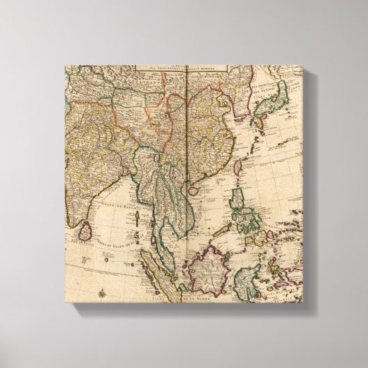 China und Indien Leinwanddruck (Vorderseite)