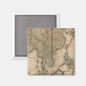 China und Indien Magnet (Vorderseite/Rückseite)