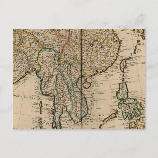 China und Indien Postkarte (Vorderseite)