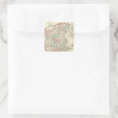 China und Japan 2 Quadratischer Aufkleber (Tasche)