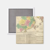 China und Japan Atlas Map Magnet (Vorderseite/Rückseite)