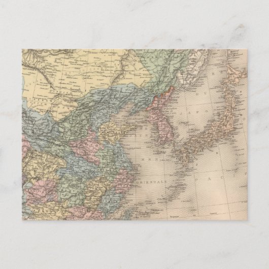 China und Korea Postkarte (Vorderseite)