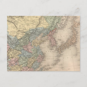 China und Korea Postkarte