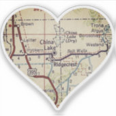 China Vintage Karte Aufkleber (Vorderseite)