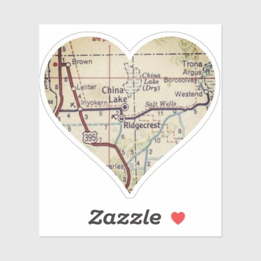 China Vintage Karte Aufkleber (Blatt)