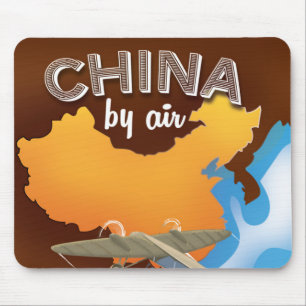 China Vintage Reiseplakat Mousepad