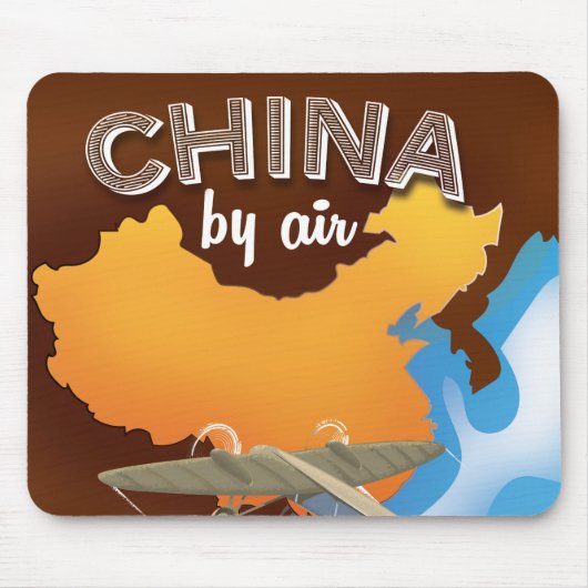 China Vintage Travel Poster Mousepad (Vorne)