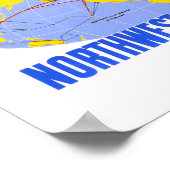 China Vintage Travel Poster Zurück (Ecke)