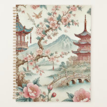 China Vintagemuster mit Chinesen-Motiven