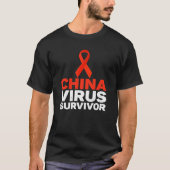 China-Virus-Überlebender 1 T-Shirt (Vorderseite)