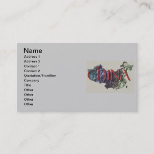 China-Visitenkarte Visitenkarte