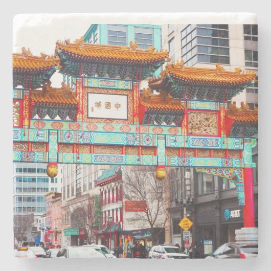 China. Washington, DC, USA Steinuntersetzer (Vorderseite)