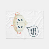 China-Watcha-Gespräch Bao über Siopao Dimsu Fleecedecke (Vorderseite (Horizontal))