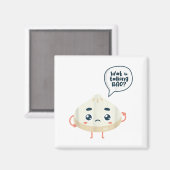 China-Watcha-Gespräch Bao über Siopao Dimsu Magnet (Vorderseite/Rückseite)