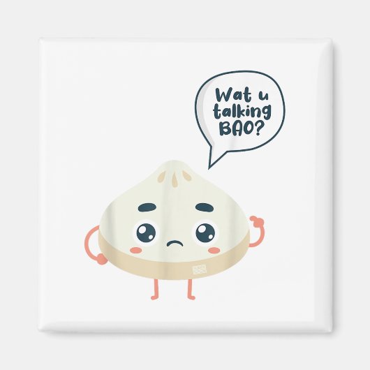 China-Watcha-Gespräch Bao über Siopao Dimsu Magnet (Vorne)