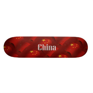 China-wellenartig bewegende Flagge Skateboard