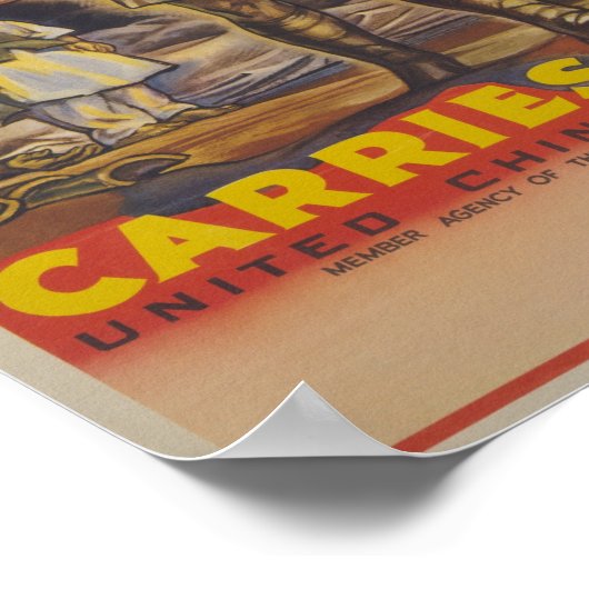 China WW2 Propagandaposter Poster (Ecke)