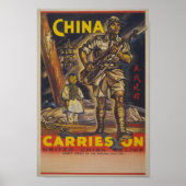 China WW2 Propagandaposter Poster (Vorne)