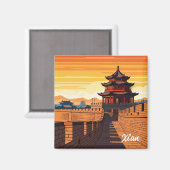 China Xi'an Travel Magnet (Vorderseite/Rückseite)