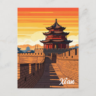 China Xi'an Travel Postkarte